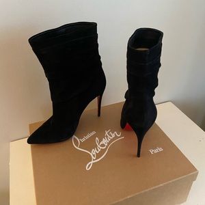 Christian Louboutin suede booty